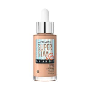 Super stay skin tint tono 34 Base de maquillaje ligera de larga duración.