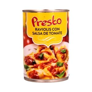 Raviolis con salsa de tomate 420 g.