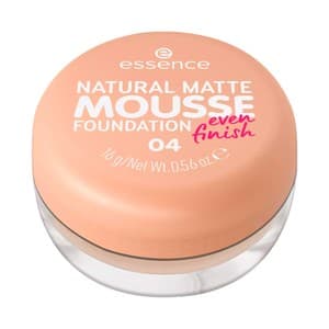 Natural matte mousse tono 04 Base de maquillaje mousse, cobertura media, aspecto mate natural.