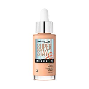 Super stay skin tint tono 21 Base de maquillaje ligera de larga duración.